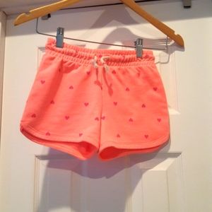 Cat and Jack Girls Hearted Shorts Size M 7/8